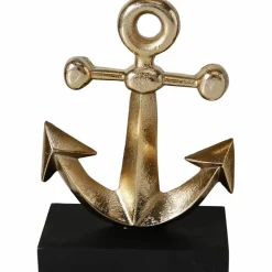 Dekoaufsteller, Aluminium, goldfarben/schwarz