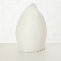 Dekoaufsteller »Eule«, BxH: 6 x 9 cm, Dolomitgestein, weiß