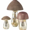 Dekoaufsteller, Glas, goldfarben