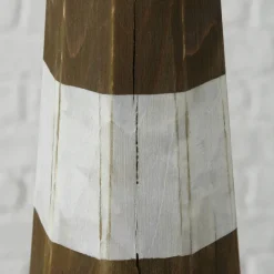 Dekoaufsteller, Holz, weiß/natur