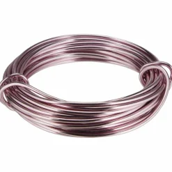 Dekodraht, Länge: 5 m, Aluminium, pink