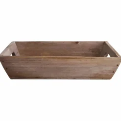 Deko-Figur Tablett, B 21 x L 21 x H 4,5 cm, braun Holz