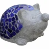 Dekofigur, Zement/Keramik, grau/blau