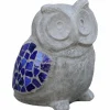 Dekofigur, Zement/Keramik, grau/blau