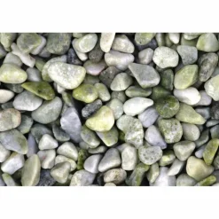 Deko-Kies, Marmor, grün/gelb