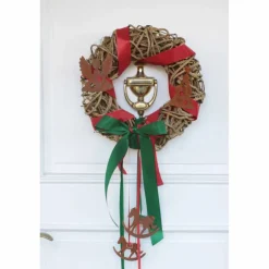 Deko-Kranz, 30 cm, Rattan, natur