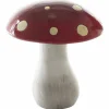 Deko-Pilz Fliegenpilz, D 15,5 x H 17 cm, rot glasiert, Keramik