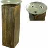 Dekoschale, BxH: 29 x 70 cm, Holz, braun