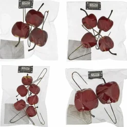 Dekostecker, Kunststoff/Metall, rot