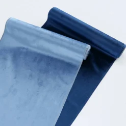 Deko-Stoff »Velvet«, 35 cm, Polyester, blau