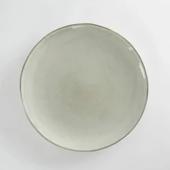 Deko-Teller, grau, Keramik