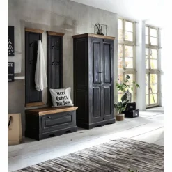 Dielen-Set »CORSICA«, Mangoholz, schwarz/honig