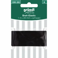 Elastikband, schwarz, Polyester/Elastodien