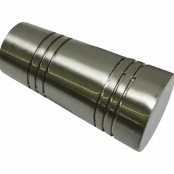 Endknopf Apollo, Chicago, Zylinder, 2 Stück, Silber