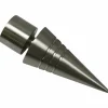 Endknopf, Chicago, Spitze, 20 mm, 2 Stück, Silber