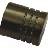 Endknopf, Chicago, Zylinder, 20 mm, 2 Stück, Bronze