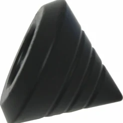 Endknopf, Memphis, Kegel, 16 mm, 2 Stück, Schwarz