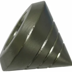 Endknopf, Memphis, Kegel, 16 mm, 2 Stück, Silber