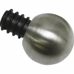 Endknopf, New York, Kugel, 12 mm, Silber