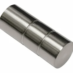 Endknopf, Windsor, Zylinder, 25 mm, 2 Stück, Silber