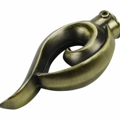 Endstück Bessie, Blues, Geschwungen, 20 mm, Bronze