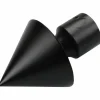 Endstück, Blues, Kegel, 20 mm, Schwarz