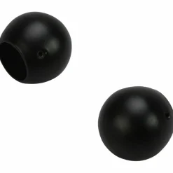 Endstück, Blues, Kugel, 20 mm, Schwarz