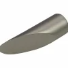 Endstück, Keilförmig, 16 mm, 2 Stück, Silber