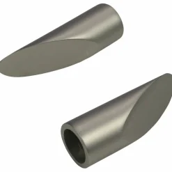 Endstück, Keilförmig, 16 mm, 2 Stück, Silber