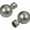 Endstück, Kugel, 16 mm, 2 Stück, Silber