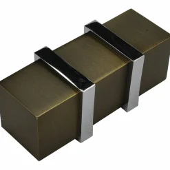 Endstück »Quader«, bronzefarben, Metall