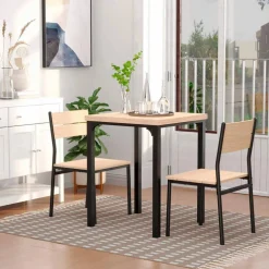 Essgruppe, BxT: 60 x 60 cm, 2 Sitzplätze, natur