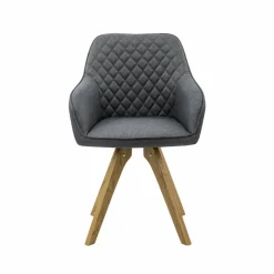 Essgruppe, Mitteldichte Faserplatte/Eichenholz/Textil, Anzahl Sitzplätze: 4