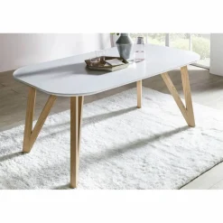 Essgruppe, Mitteldichte Faserplatte/Eichenholz/Textil, Anzahl Sitzplätze: 4
