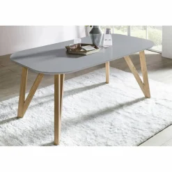 Essgruppe, Mitteldichte Faserplatte/Eichenholz/Textil, Anzahl Sitzplätze: 4