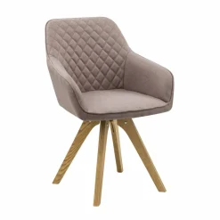 Essgruppe, Mitteldichte Faserplatte/Eichenholz/Textil, Anzahl Sitzplätze: 4