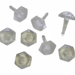 Faltenlegehaken, transparent, 50 Faltenstecker