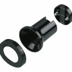 Fassung, 1-fach, Kunststoff, E27, schwarz