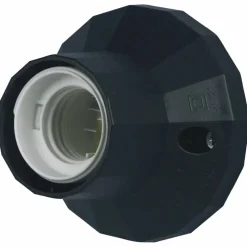Fassung, Kunststoff, E27, schwarz