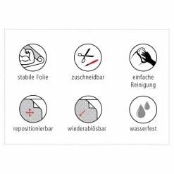 Fensterfolie, Kunststoff (PET), Format: 90 x 100 cm