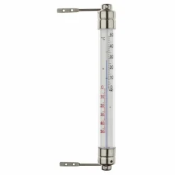 Fensterthermometer, Breite: 7,5 cm, Kunststoff|Metall
