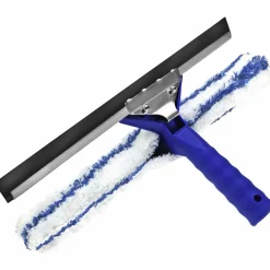 Fensterwischer, Edelstahl/Kunststoff, blau