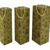 Flaschenbox, goldfarben, 3 Stück