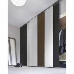 Flächenvorhang, BxHxL: 60 x 245 x 245 cm, Weiß
