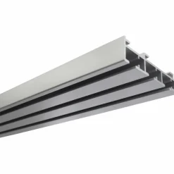 Flächenvorhangschiene »Atlanta«, Länge: 2600 mm, 3-läufig, Aluminium