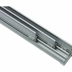 Flächenvorhangschiene, Länge: 2250 mm, 4-läufig, Aluminium