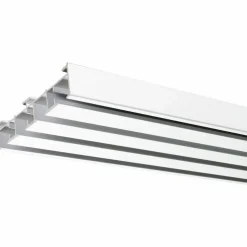 Flächenvorhangschiene, Länge: 1650 mm, 4-läufig, Aluminium