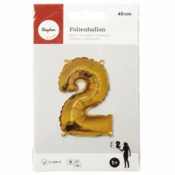 Folienballon, Folie, goldfarben