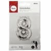 Folienballon, Folie, silberfarben