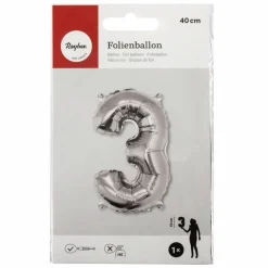 Folienballon, Folie, silberfarben
